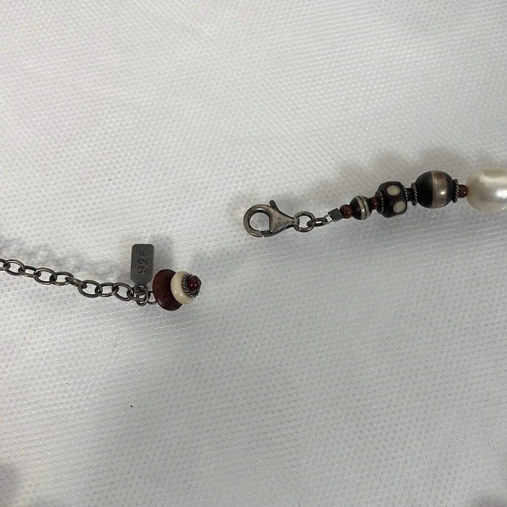 Vintage Navajo, 925 peyote bird necklace. - Picture 6 of 8